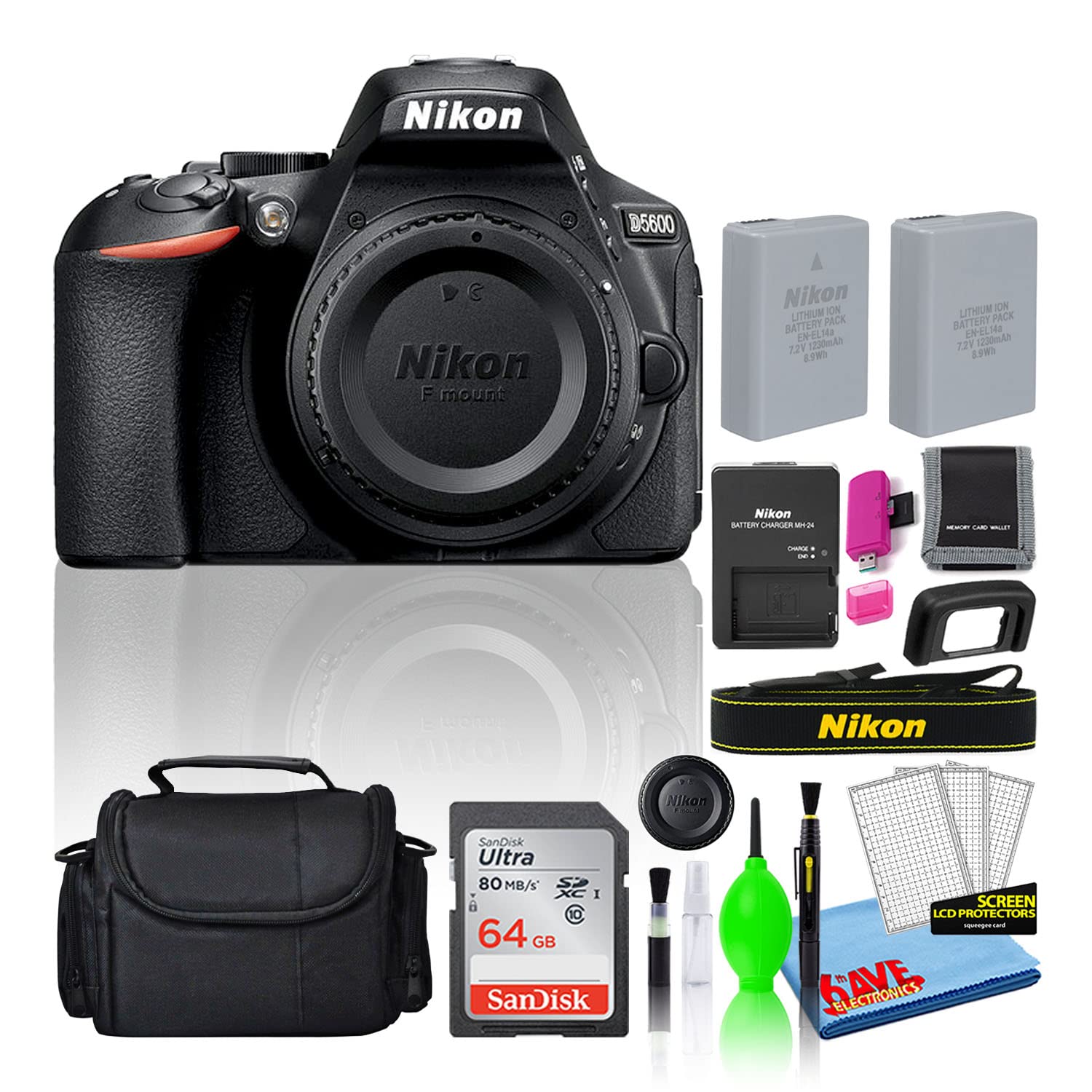 Amazon.com : Nikon D5600 24.2MP DSLR Digital Camera (Body Only